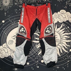 Vintage Thor Kenytex Motocross Race Pants Size 32 Red White Black MX Dirt Bike